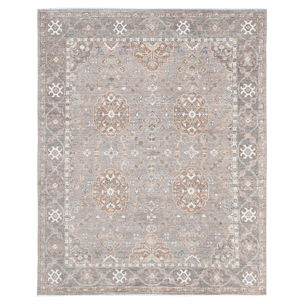 Bokara Rug Co., Inc. OneofaKind HighQuality HandKnotted Gray Area Rug Wayfair